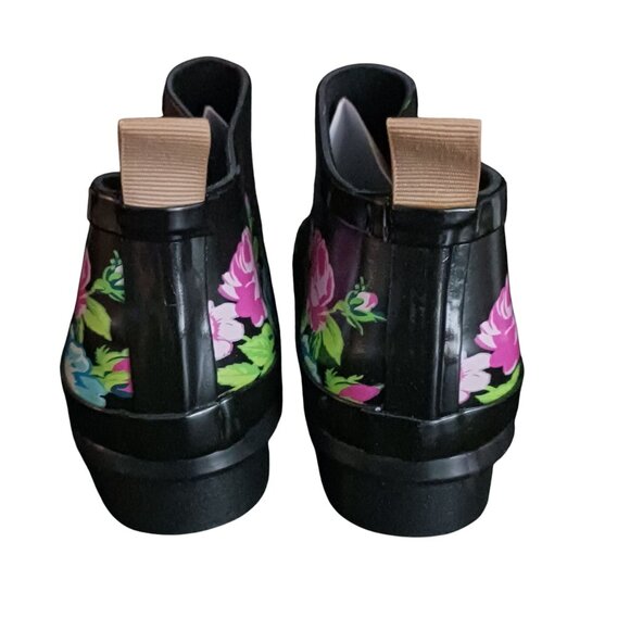 NEW Journee Collection Rainer Slip On Ankle Rain Boots Size 5.5 Floral Multi - Picture 4 of 8